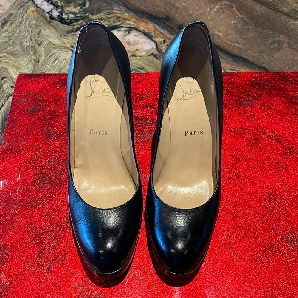 Christian Louboutin Leather Platform Pumps